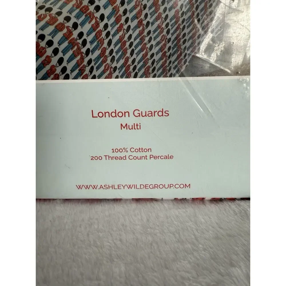 New Cath Kidston London Guards Christmas Queen Sheet Set 4 Piece 100% Cotton